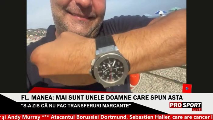 Florin Manea și-a etalat ceasul de lux pe o plajă din Italia: „Din bazar l-am luat” | VIDEO EXCLUSIV ProSport Live