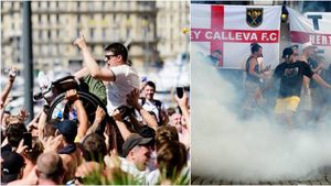A început HAOSUL la Euro! VIDEO | Fanii Angliei, calmați doar cu gaze lacrimogene! "Suntem Anglia, ne c...m pe orașul vostru!"