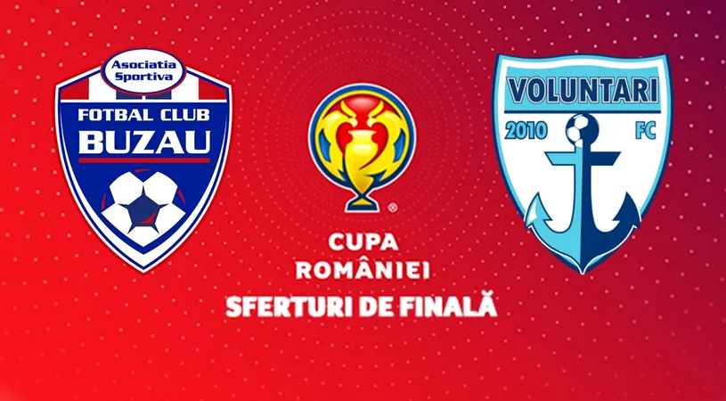 FC Buzău n-a mai putut produce surpriza și cu FC Voluntari. Echipa din Liga 2 părăsește Cupa României în sferturi, cu un gol încasat din penalty