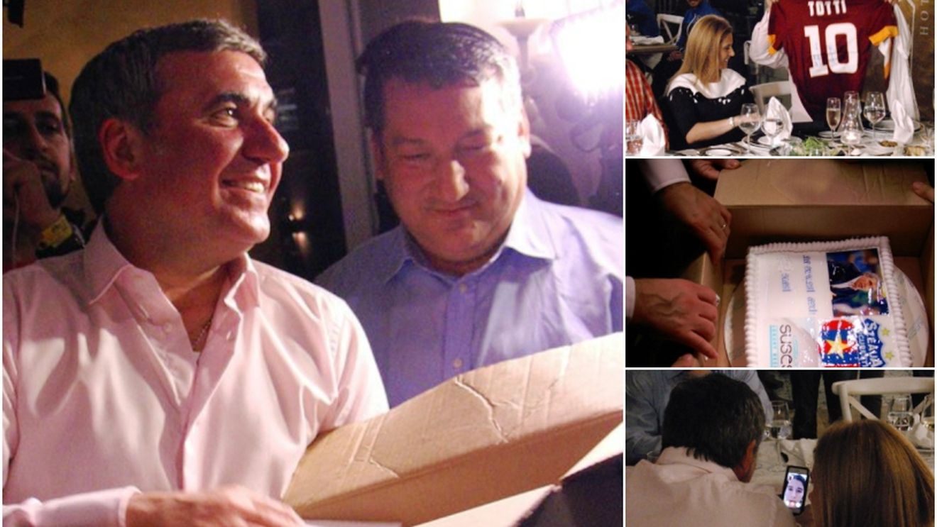 FOTO | Surprizele din cantonament. Mesajul Kirei, darul "Împăratului" pentru "Rege" și tortul Stelei. Cadourile primite de Hagi la 50 de ani