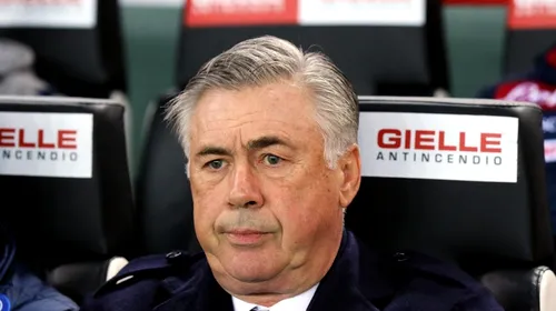 Carlo Ancelotti, aproape să fie demis de la Napoli. O altă legendă a lui AC Milan este pregatită să îi ia locul