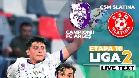 Slatina i-a stricat debutul lui Eugen Neagoe la CFC Argeș! Antrenorul, semi-eșec acasă la primul joc în Liga 2 pe banca piteștenilor. Înfrângerea, evitată in prelungiri