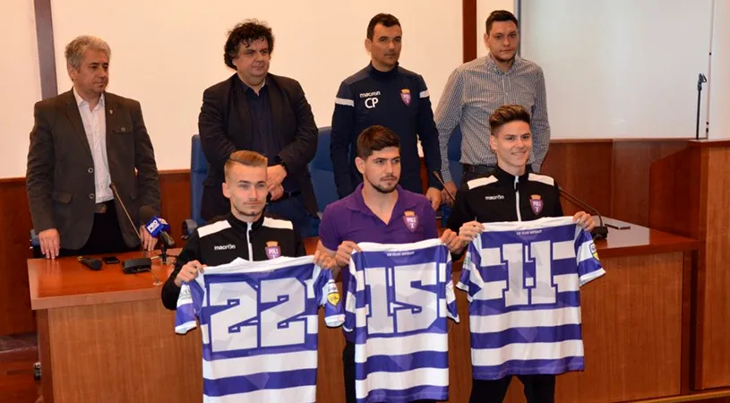 ASU Poli și-a prezentat ultimele trei achiziții, dar și trei juniori trecuți la profesioniști.** Înainte de derby-ul cu 