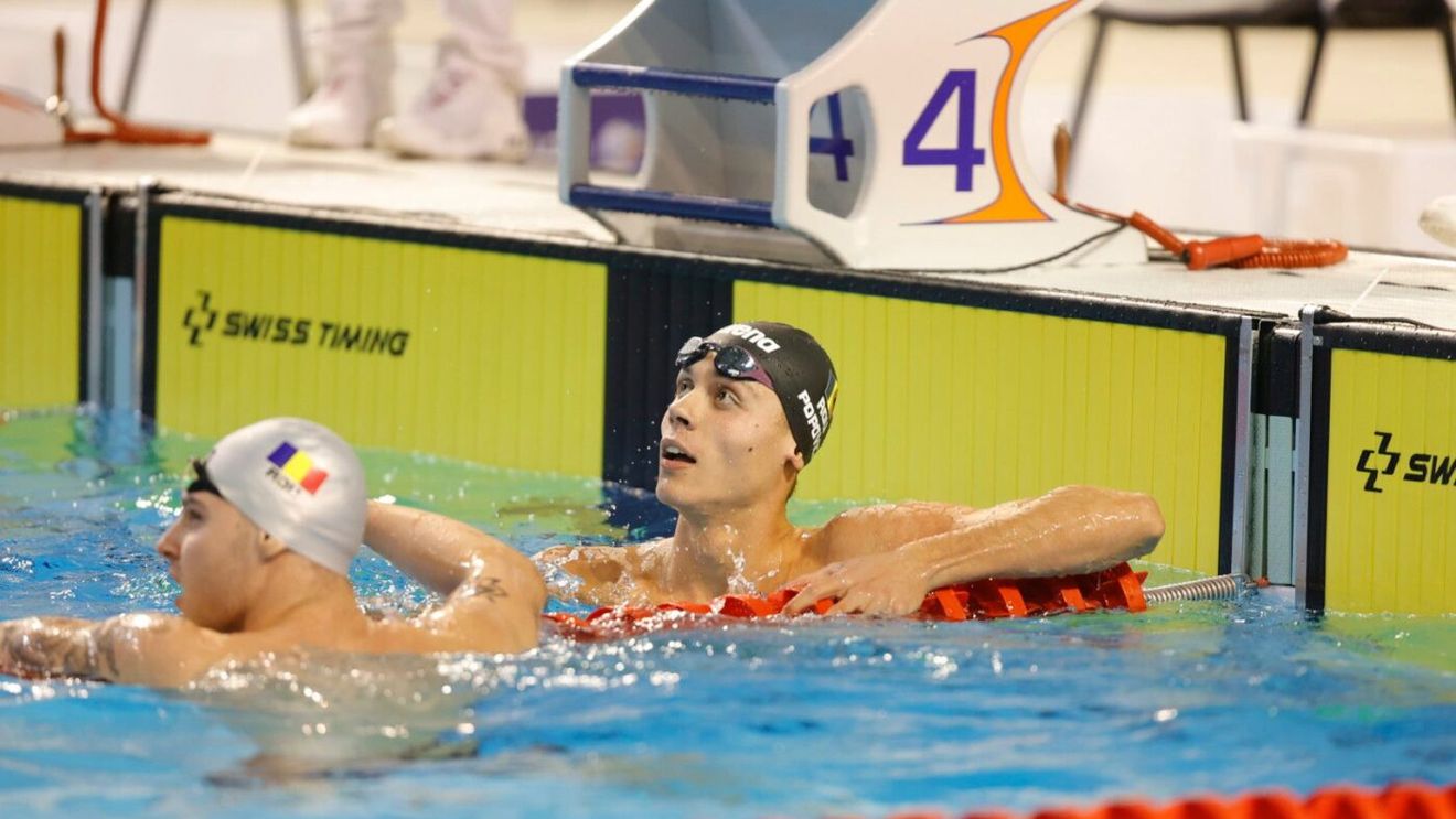 Senzaționalul David Popovici a revenit! A cucerit aurul în probele de 50 de metri liber și 100 de metri spate la Campionatele Naționale de la Otopeni: „Am încercat ceva nou!”