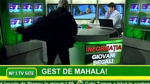 VIDEO / În pauza publicitară Giovanni Becali l-a scuipat pe Manolo Terzian! Ce părere ai?