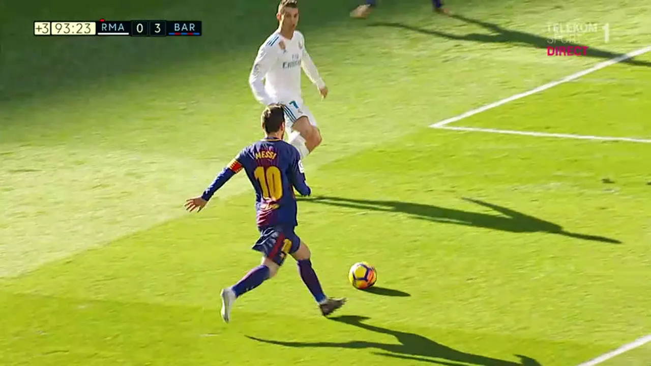 Messi, din nou magistral! VIDEO & FOTO | Desculț, starul BarÃ§ei i-a oferit pasa de gol lui Vidal, la ultima reușită de pe Bernabeu