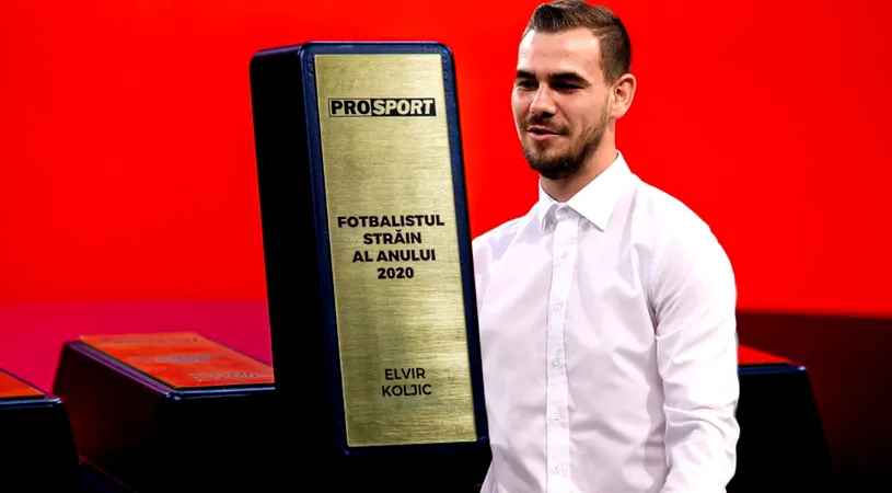 Elvir Koljic a primit premiul pentru cel mai bun jucător străin al anului în Ancheta ProSport! Care a fost cel mai frumos moment și la ce speră în 2021: „Vreau campionatul”