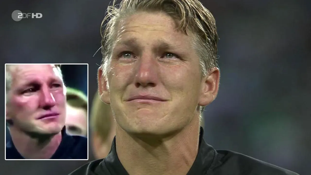 Lacrimi de LEGENDĂ‚. FOTO IMPRESIONANT | Imagini unice cu Bastian Schweinsteiger la ultimul meci în tricoul Germaniei