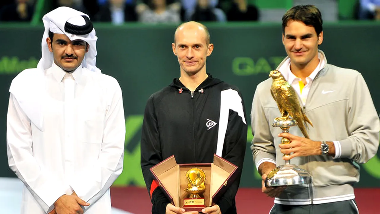 Roger Federer s-a impus la Doha** pentru a 3-a oară în carieră