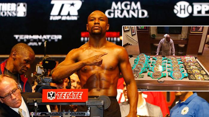 "Mi-a luat 19 ani, dar vor vorbi despre asta pe vecie!" FOTO COPLEȘITOR | Imaginea postată de Mayweather pe Facebook