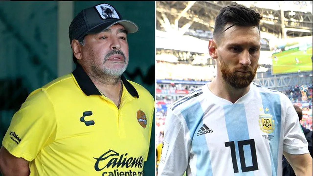 Maradona, atac fără precedent asupra lui Messi: 