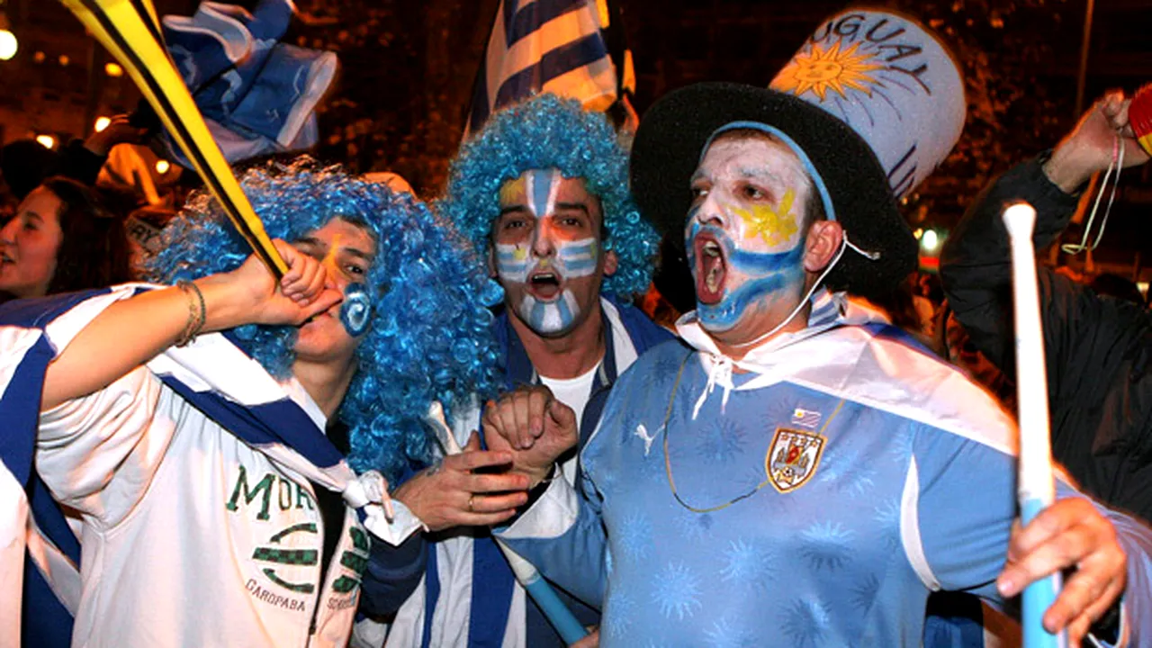 Uruguayenii, mândri de echipa națională!