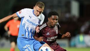 FK Sarajevo - Universitatea Craiova 2-1, în manșa întâi a turului 2 preliminar din Conference League. Romanchuk ține în viață echipa din Bănie