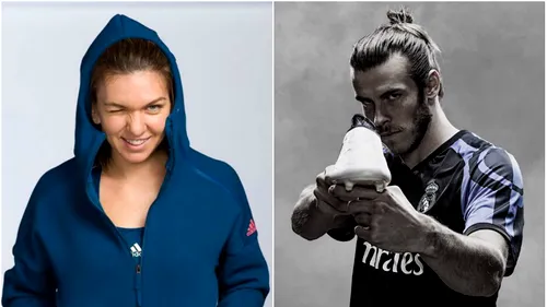 VIDEO | Halep se uită de sus la Gareth Bale. Simona apare alături de starul Realului în noua reclamă Adidas