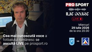 Ilie Dobre comentează LIVE pe ProSport.ro meciul Universitatea Craiova - Levski Sofia, miercuri, 29 iulie 2026, de la ora 20:30