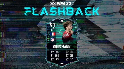 Flashback Antonie Griezmann deține un card excelent din seria Flashback! Cât valorează cardul în FIFA 22
