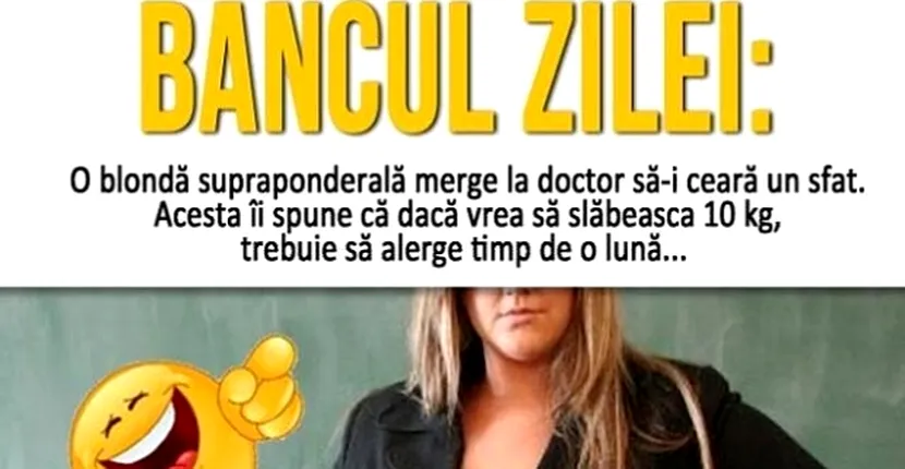 Bancul zilei: blonda la doctor