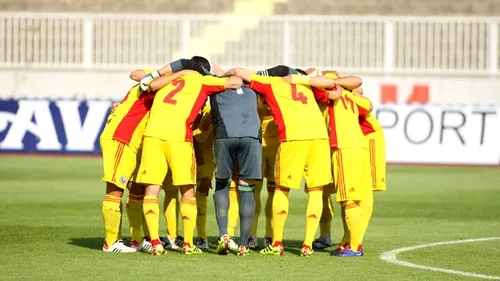 Lotul de jucători al naționalei de tineret pentru meciul amical cu Moldova
