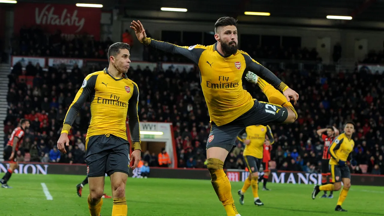 Arsenal, salvată din nou de Giroud. 