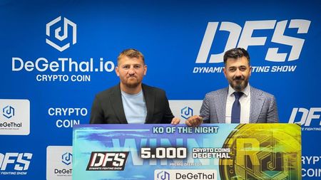 Cel mai spectaculos KO al serii de 4 iunie în gala Dynamite Fighting Show va fi răsplătit în criptomonede. E o premieră la nivel mondial în sportul de contact