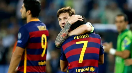 Reacție de senzație a lui Messi după câștigarea Supercupei Europei. Gest superb al starului argentinian față de Pedro