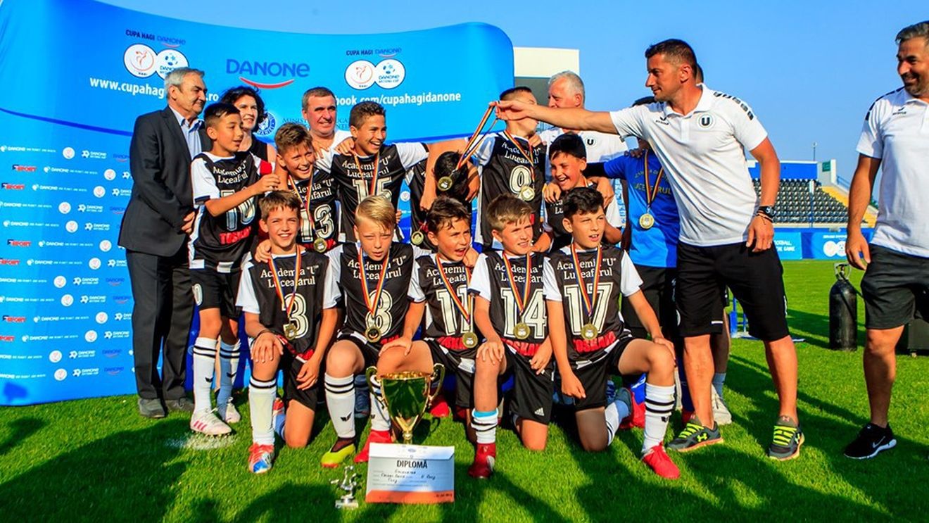 Cupa Hagi Danone | U Cluj a câștigat finala și va reprezenta, alături de Academia lui Hagi, România la Danone Nations Cup din Spania