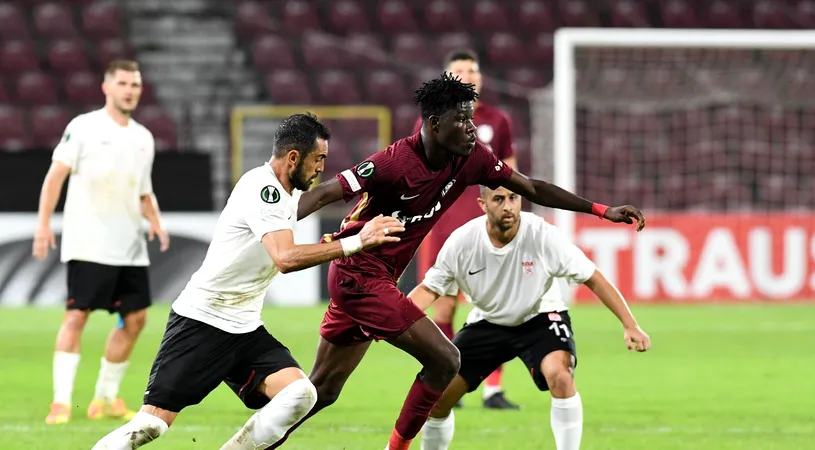 Câți bani poate lua CFR Cluj dacă Emmanuel Yeboah ajunge la Slavia Praga! Cehii au aflat totul