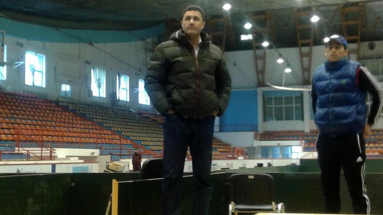 George Cosac în inspecție la patinoarul din Galați: "Suntem în grafic, chiar mai avansați decât mă așteptam"