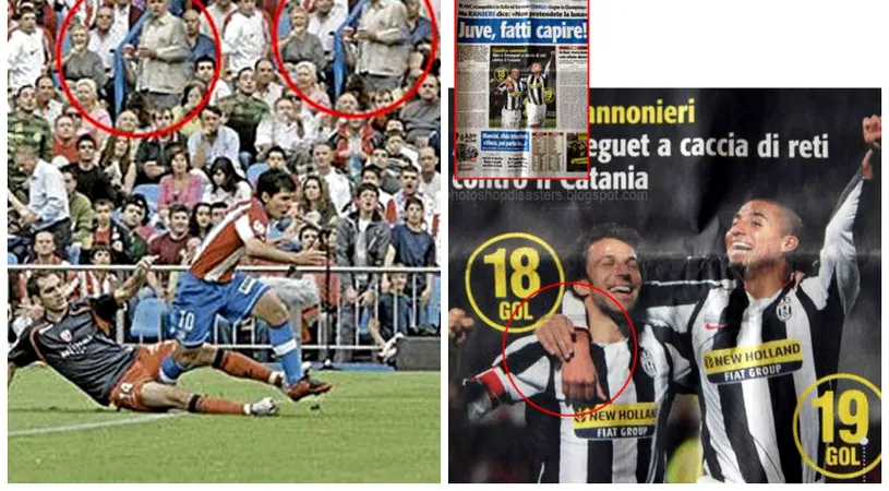 FOTO Gafe imense în Photoshop. Del Piero și Kun Aguero, lângă Barack Obama sau Marriah Carrey