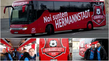 Se pregătesc de Liga 1!** FC Hermannstadt are autocar personalizat 
