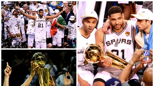 VIDEO | Cinci meciuri pentru al cincilea titlu: San Antonio Spurs e noua campioană în NBA, după ce a învins-o pe Miami cu 4-1