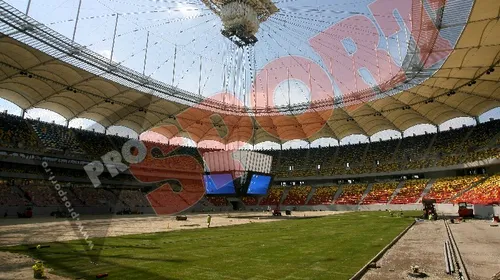 FOTO de SENZAȚIE!** A început montarea gazonului pe „Național Arena”! SUPER imagini