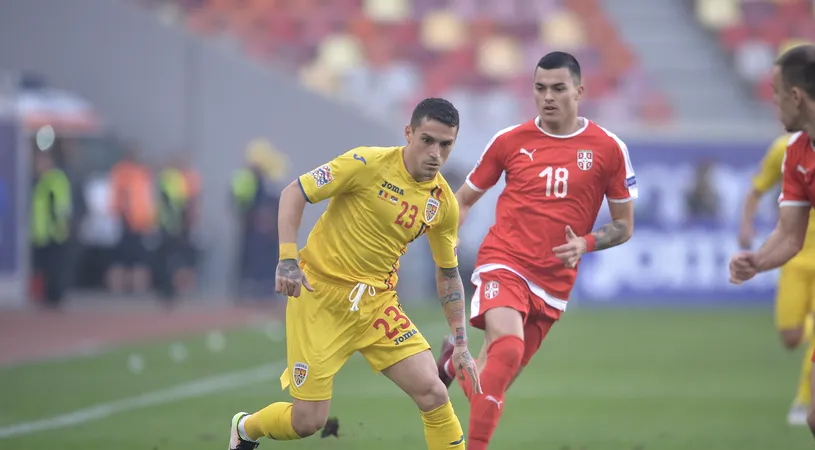 LIVE BLOG | România - Serbia 0-0. Tricolorii scot un rezultat de egalitate, după ce au jucat o repriză în zece oameni. Tadic a ratat un penalty, iar Mitrovic a fost principalul pericol pentru poarta lui Tătărușanu