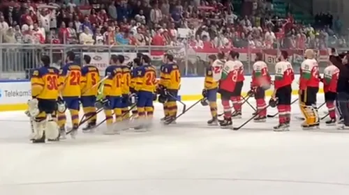 Scene revoltătoare la Campionatul Mondial: hocheiștii din naționala României au cântat, pe gheață, împreună cu cei din naționala Ungariei imnul Ținutului Secuiesc | VIDEO EXCLUSIV