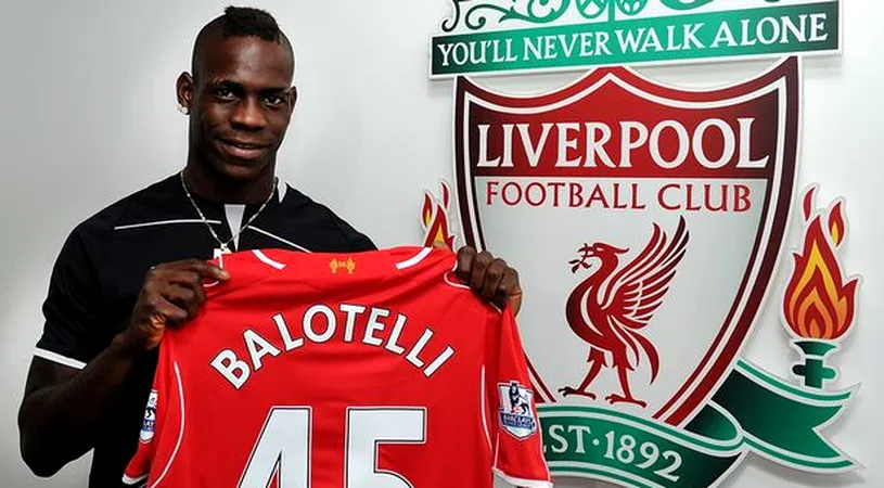 Reacția lui Balotelli după miracolul de pe Anfield: 