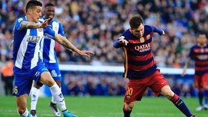 Espanyol - Barcelona 0-2. Munir reușește "dubla", iar echipa lui Gâlcă ajunge la cinci meciuri fără victorie. Messi, fără gol marcat, dar cu o pasă de geniu la două zile  după ce a cucerit Balonul de Aur