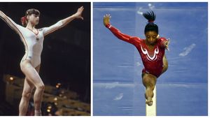 VIDEO | "FENOMENAL" vs "DOMINARE". Simone Biles și Nadia Comăneci și-au comentat împreună exercițiile care le-au adus aurul olimpic.