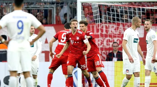 Thriller neanunțat în Bavaria! VIDEO | Un necunoscut a reușit un hat-trick pe „Allianz Arena”, Bayern s-a chinuit cu o divizionară secundă