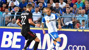 Mitriță, omul marilor ratări în dubla cu AC Milan: "La primul meci am dat plasat, la meciul acesta am zis să dau tare... Îmi pare rău că am ratat"