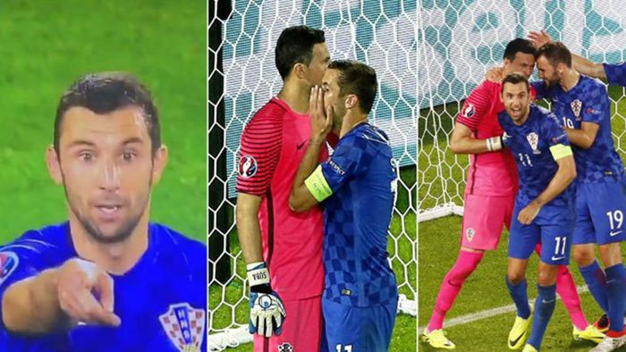 FOTO | Cum au fost surprinși Modric și Sergio Ramos, după ce mijlocașul și-a "trădat" colegul de la Real la faza penalty-ului ratat în Croația - Spania 2-1
