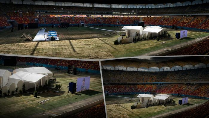 S-a ales praful de gazonul de pe Arena Națională! Concertele l-au distrus complet: când se schimbă suprafața de joc și când revin FCSB și Dinamo „acasă”