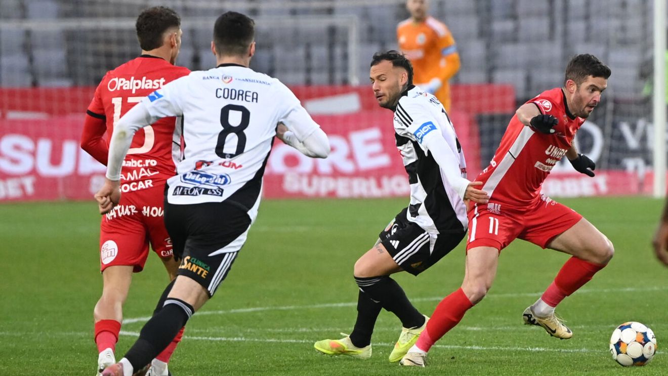 U Cluj - FC Hermannstadt 2-1, în sferturile Cupei României. „Sepcile roșii” vor întâlni, în deplasare, FC Argeș sau Gloria Bistrița