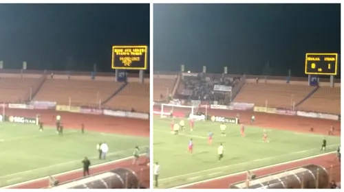 FOTO – Fanii Stelei au ratat golul lui Adi Popa! Galeria a intrat pe stadion abia în minutul 10
