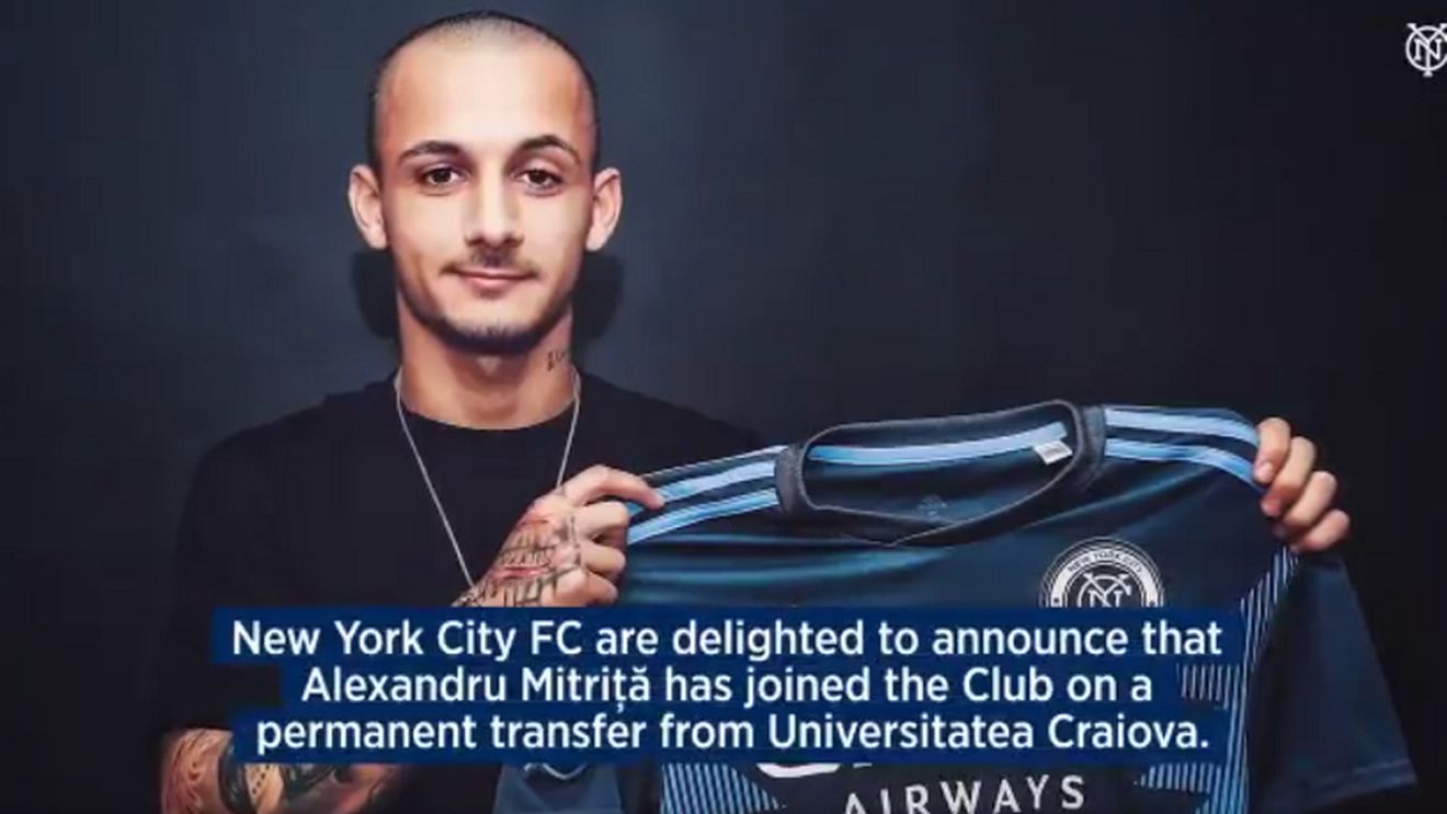 OFICIAL | Alex Mitriță a semnat cu New York City! Americanii au făcut anunțul. Prima reacție a fotbalistului și a antrenorului: "Poate deveni un lider!"