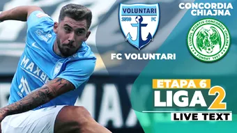 FC Voluntari și Concordia Chiajna deschid etapa a 6-a a Ligii 2. Meciul începe la ora 18:00