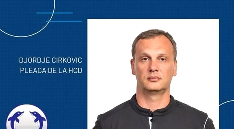 A ajuns pe locul 2 și a demisionat! Djordje Cirkovici părăseşte conducerea tehnică a echipei HC Dobrogea Sud Constanţa
