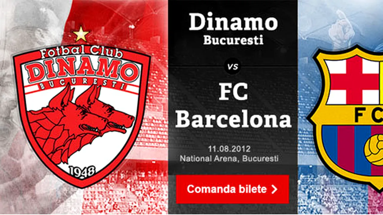 Poți să-ți cumperi ACUM bilet la meciul anului în România! Lista completă de prețuri pentru partida Dinamo - Barcelona! Cât costă să-i vezi pe Messi și Iniesta