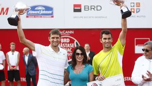 FOTO: Colecționarul cu 14 trofee. Tecău: "Max, Bucureștiul e Grand Slam-ul meu". Mîrnîi: "Horia a jucat cel mai bun tenis"