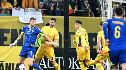 Mihai Popescu l-a desfigurat pe Edin Dzeko. Atacantul Bosniei a postat o imagine cu chipul lui, după lovitura fotbalistului FCSB