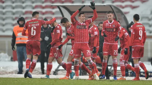 Haita de Husky! În condiții de iarnă grea, Dinamo spulberă Craiova, dar rămâne pe locul 11. Hat-trick pentru Montini!